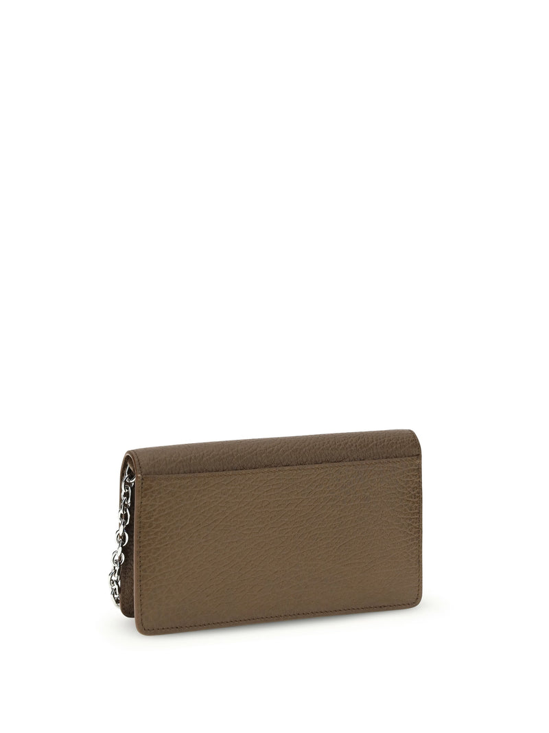 Maison Margiela Grained Calf Leather Wallet — Brown Bos Taurus