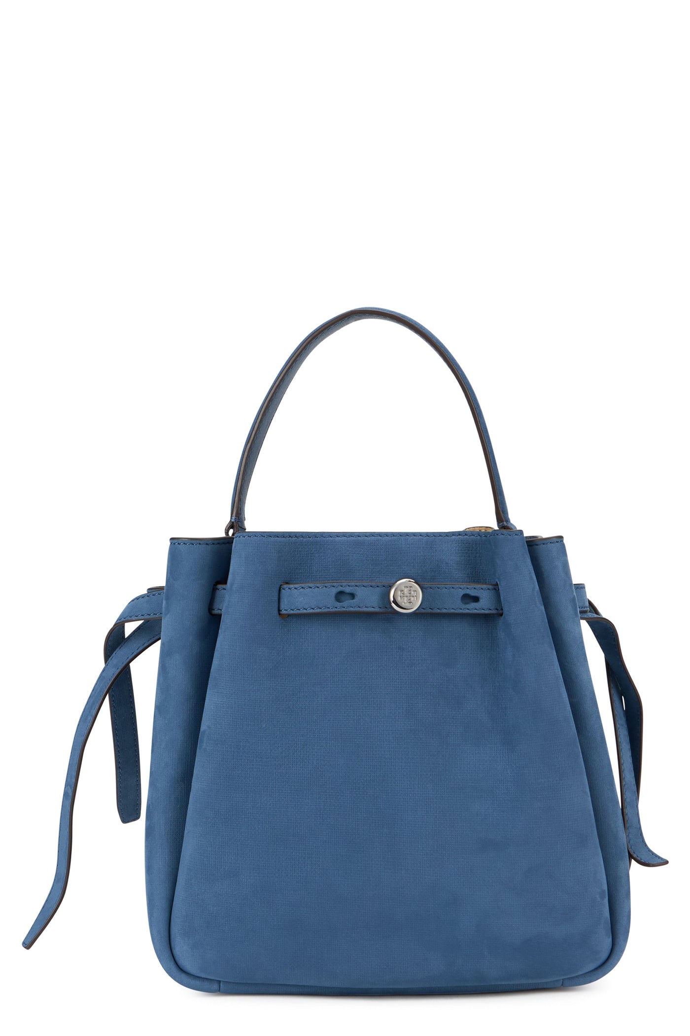 Tory Burch Nappa Leather Bucket Bag — Blue