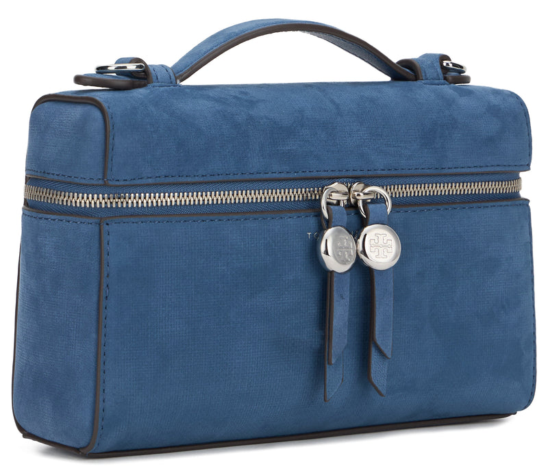 Tory Burch Top Handle Bag — Blue Cow Hide