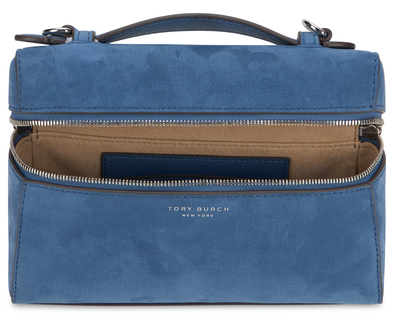 Tory Burch Top Handle Bag — Blue Cow Hide