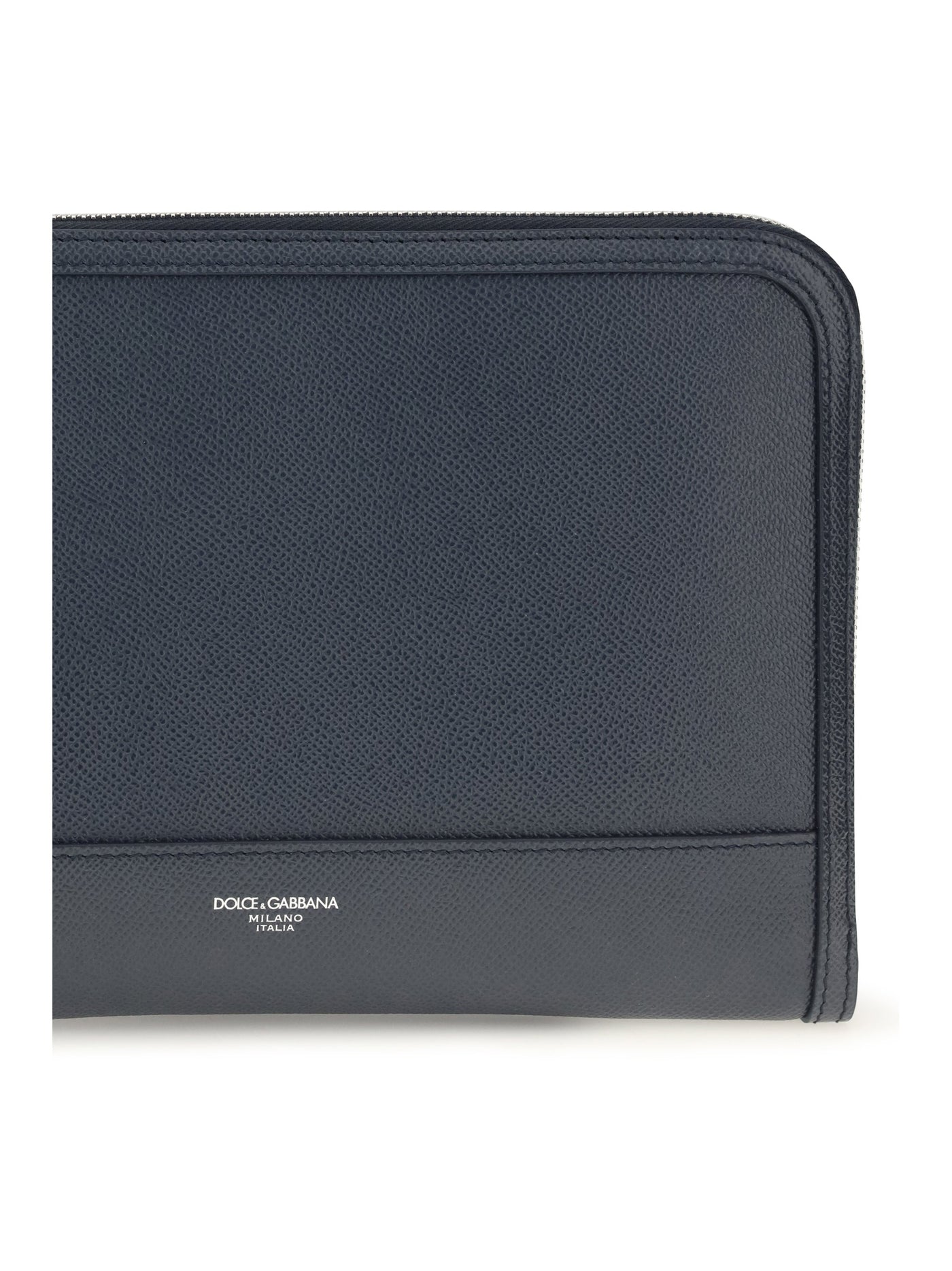 Dolce & Gabbana Atene Wallet — Blue Calf Leather