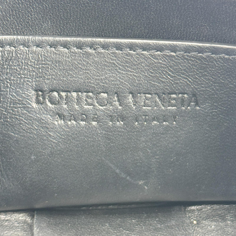 Bottega Veneta Brick Cassette Maxi Intrecciato Leather Black Bag