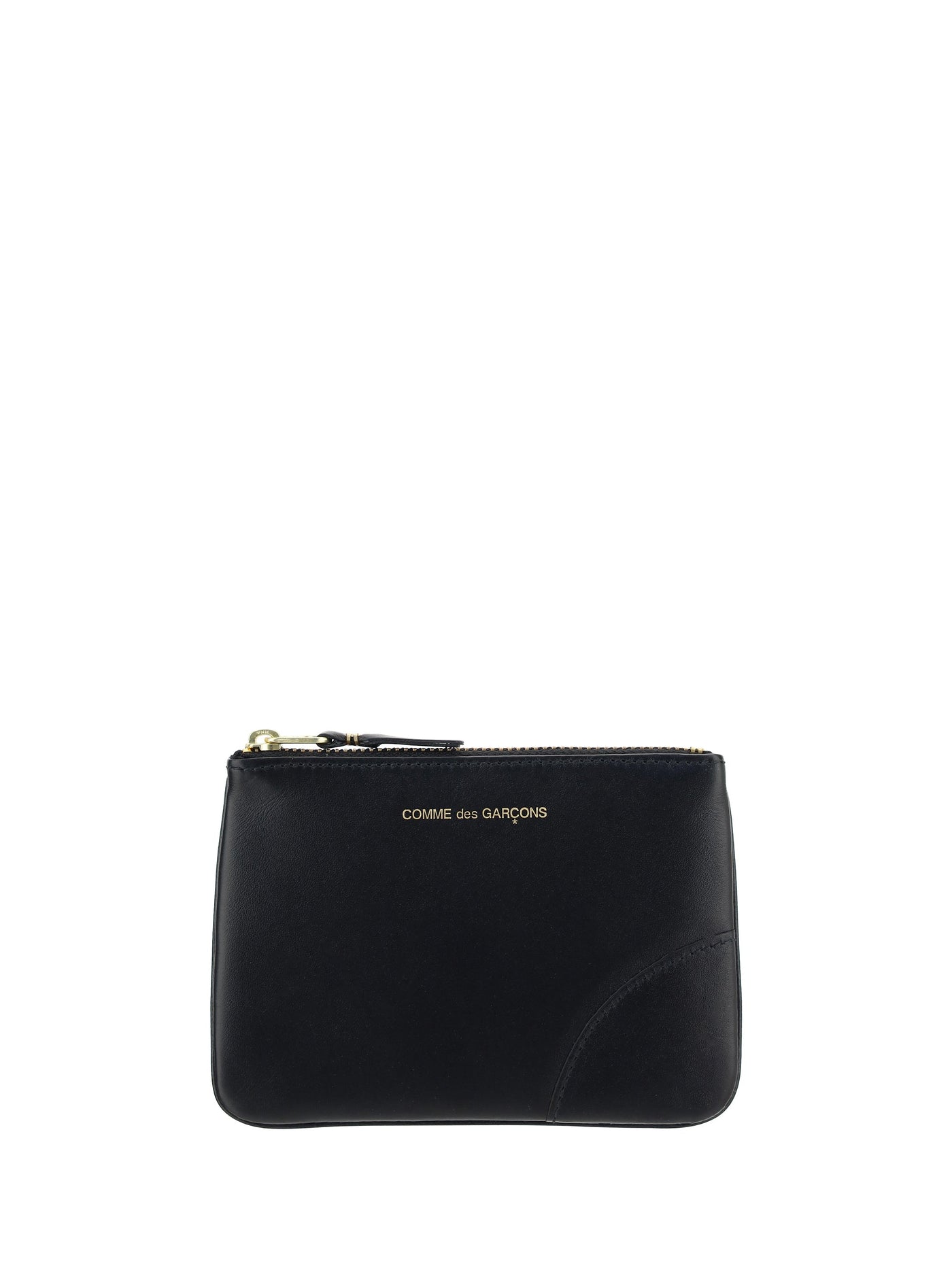 Comme Des Garçons Calf Leather Coin Purse — Black Bos Taurus Wallet