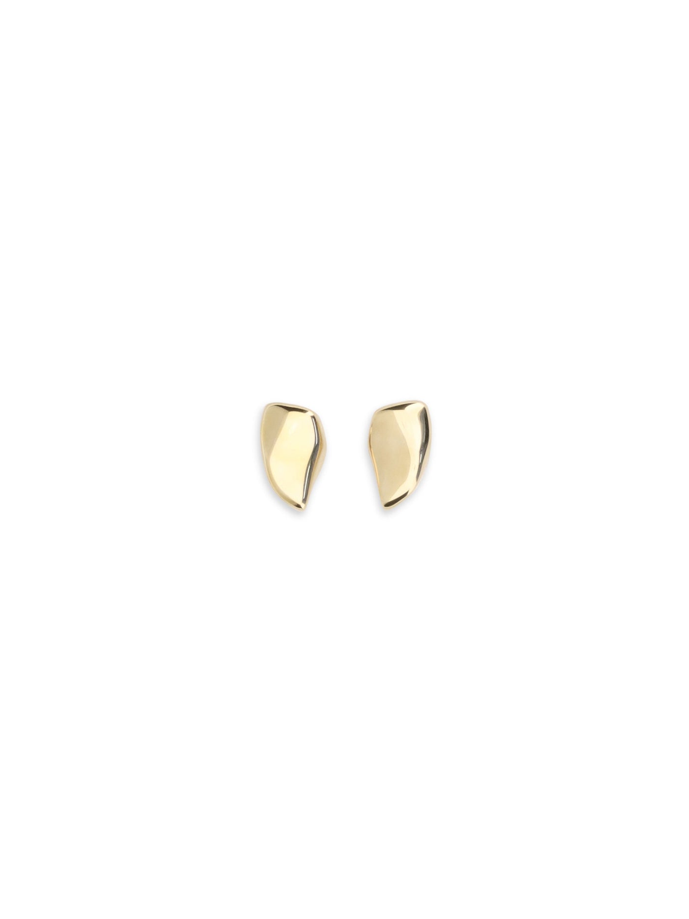 Bottega Veneta Geometric Gold-Finished Earrings — Gold Silver