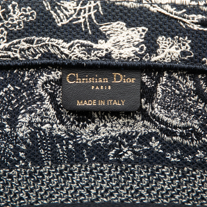 Medium Canvas Embroidered Dioriviera Toile De Jouy Book Tote - Image 5