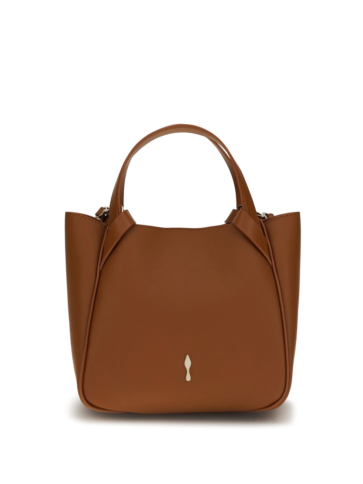 Christian Louboutin Shoulder Bag — Brown Calf Leather Bos Taurus
