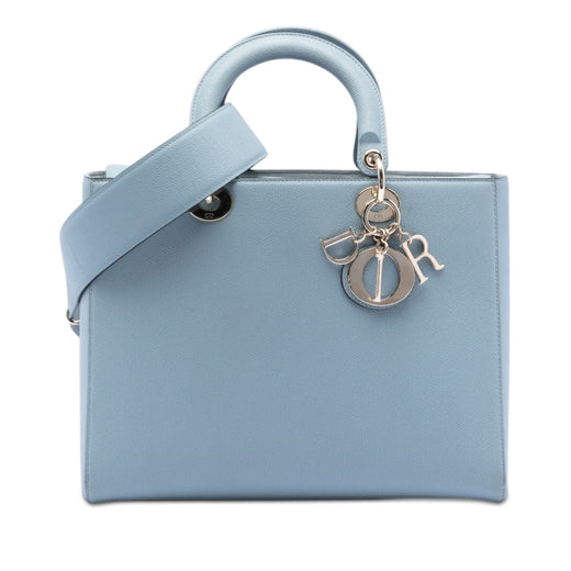 Large Grained Calfskin Lady Dior - Image 1