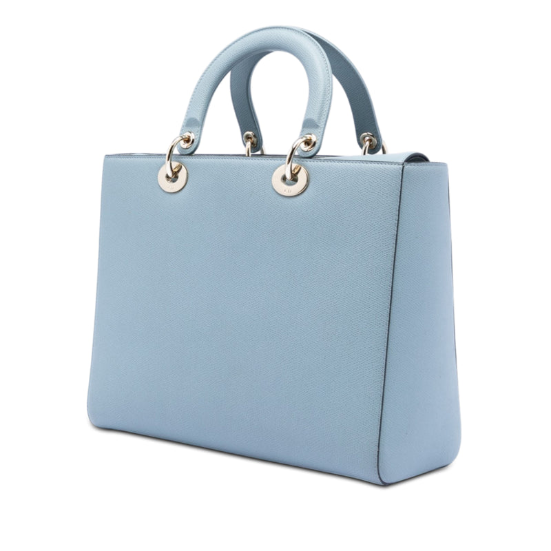 Large Grained Calfskin Lady Dior - Image 2