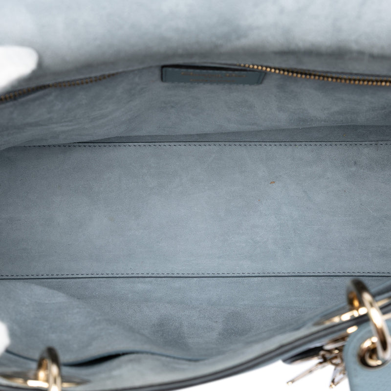 Large Grained Calfskin Lady Dior - Image 4