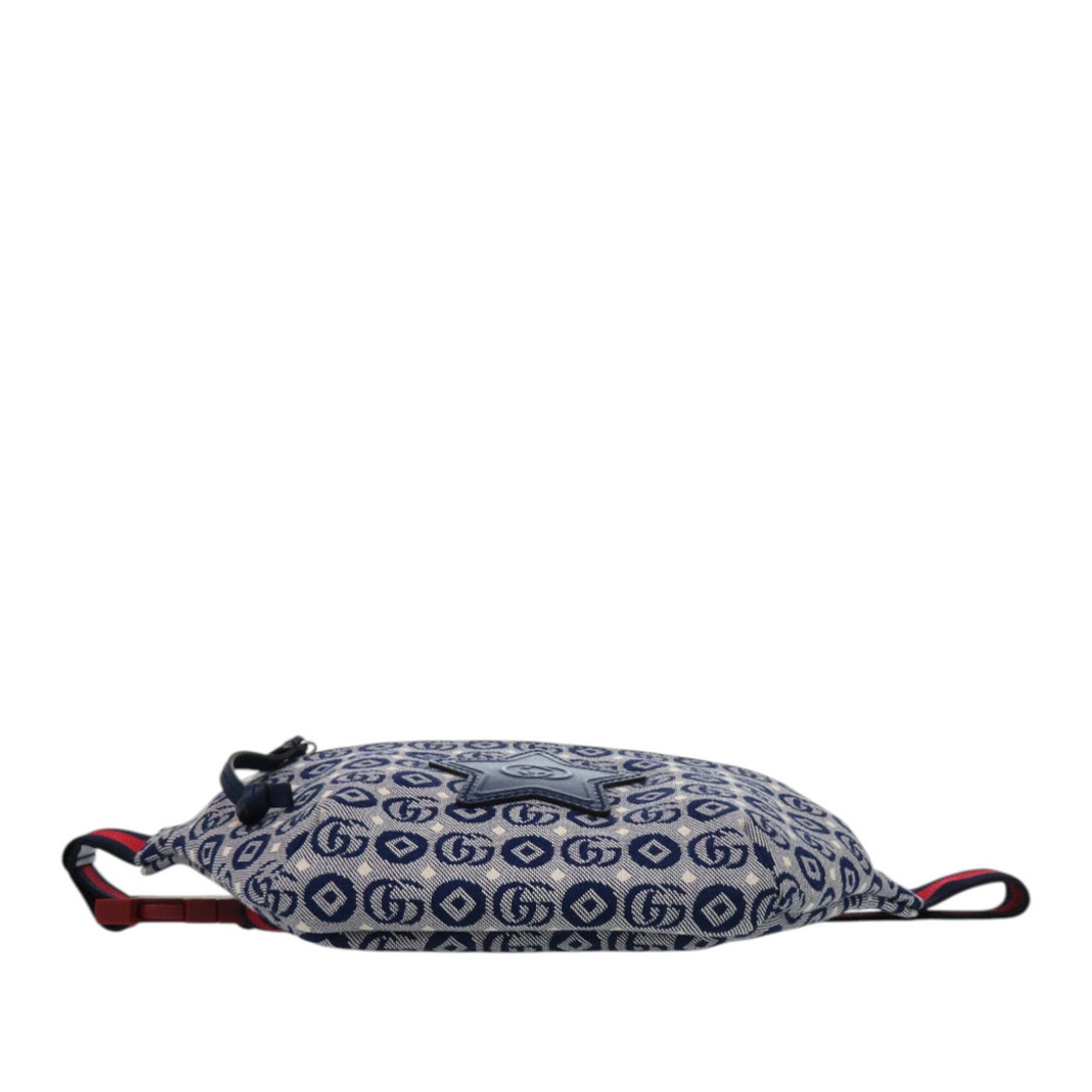Kids GG Canvas Star Web Belt Bag - Image 3