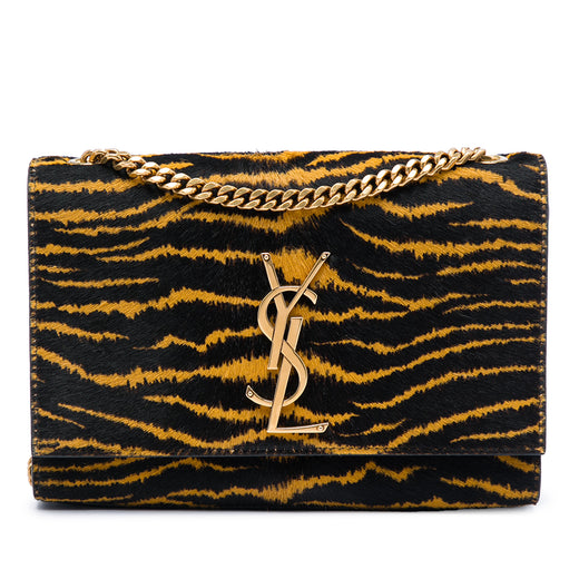 Small Pony Hair Tiger Print Monogram Kate Crossbody - Image 1