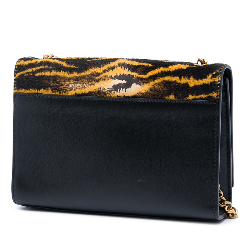 Small Pony Hair Tiger Print Monogram Kate Crossbody - Image 2
