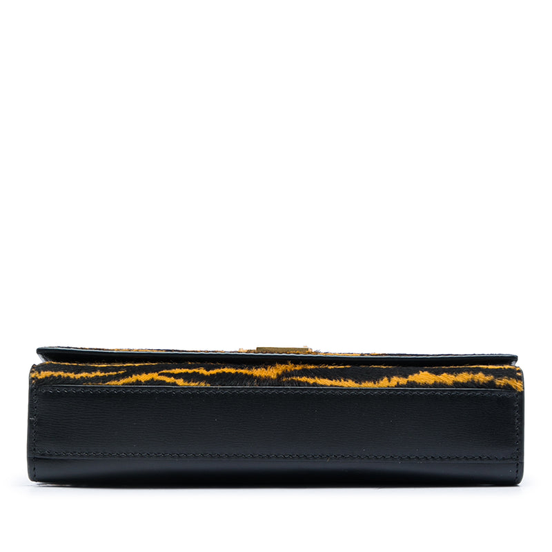 Small Pony Hair Tiger Print Monogram Kate Crossbody - Image 3