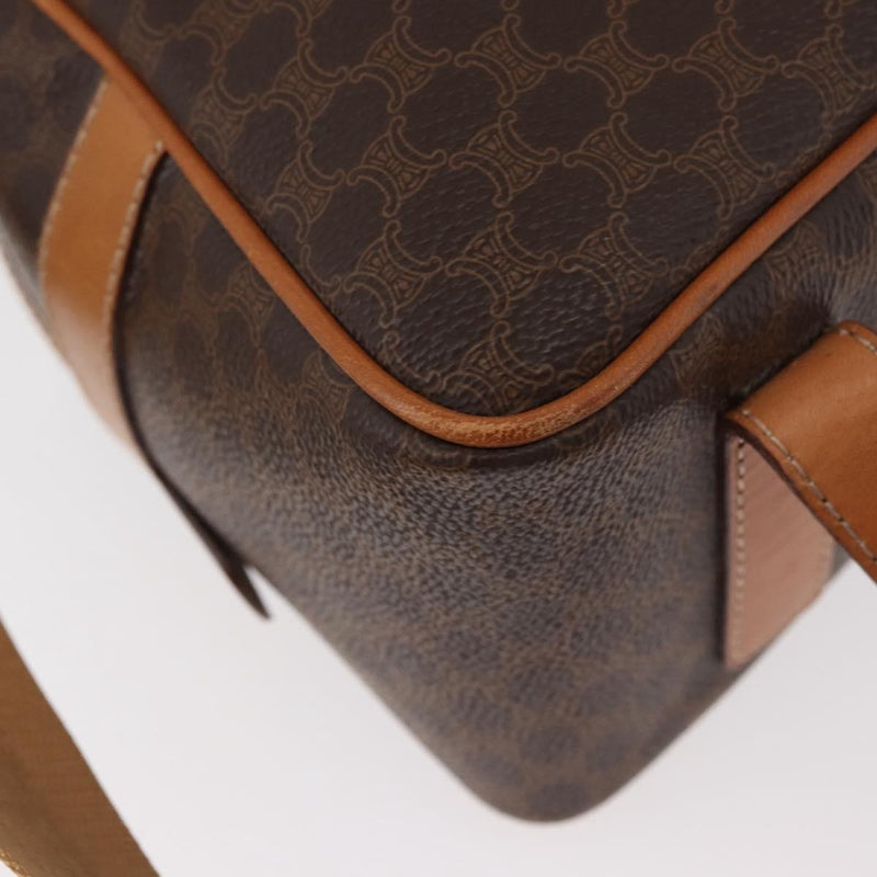 Celine Backpack Leather Brown Canvas