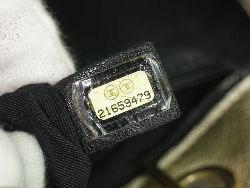 Chanel Boy Shopper Calfskin Gold Leather Bag