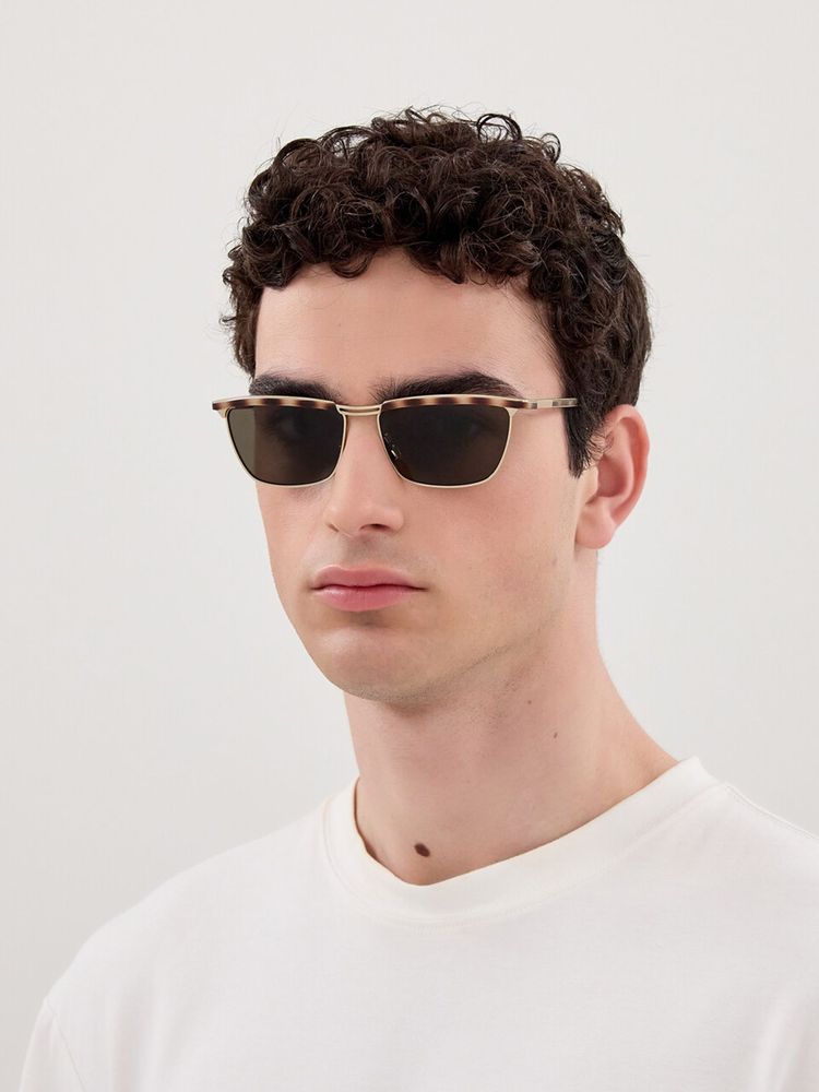 Saint Laurent Sl Sunglasses — Havana Metal