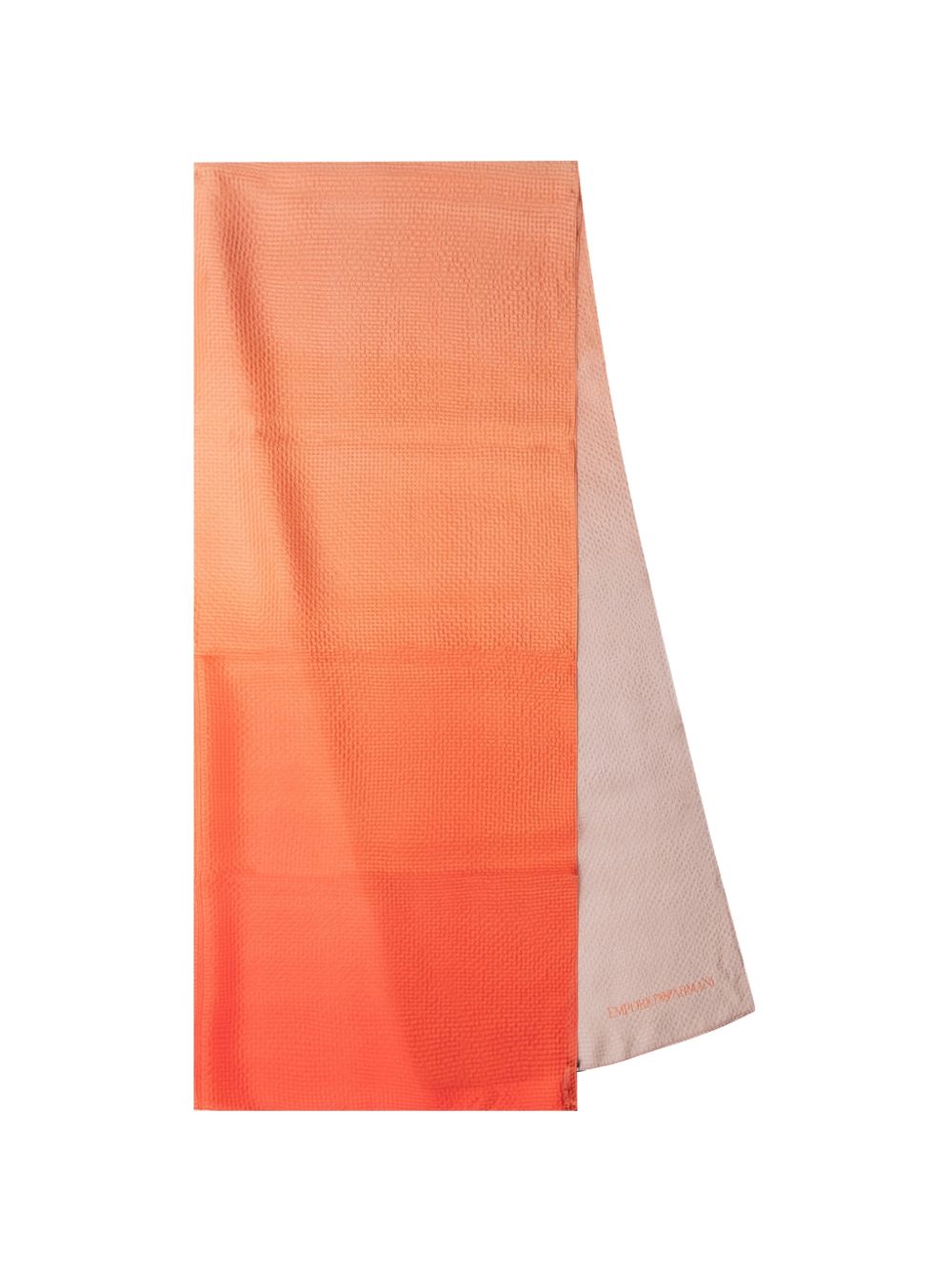 Emporio Armani Gradient Knit Scarf — Orange Scarfs