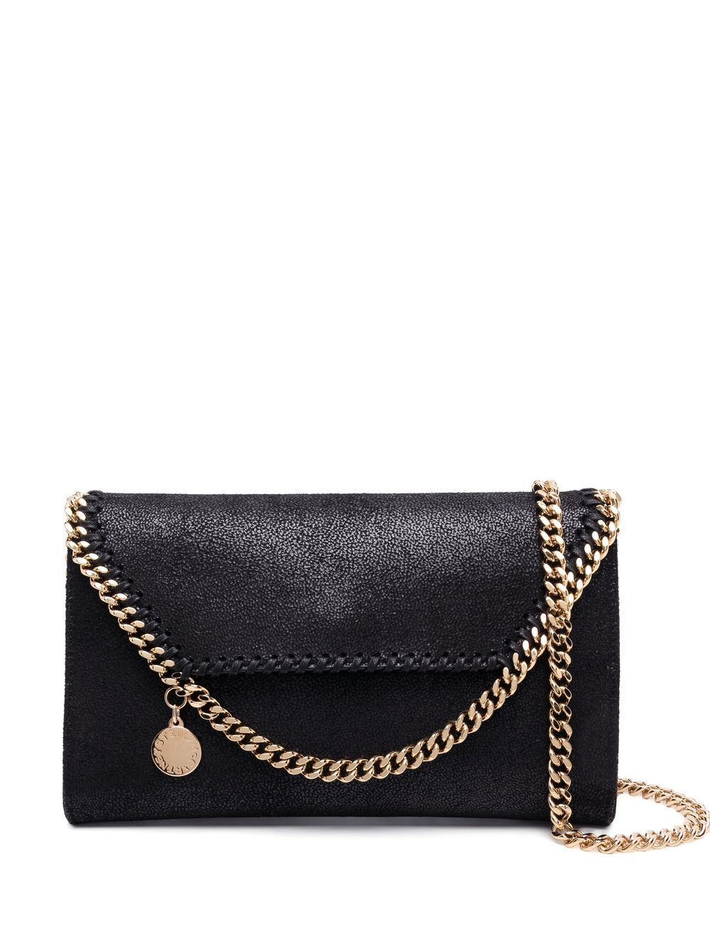 Stella Mccartney Falabella Shoulder Bag — Black Faux Leather