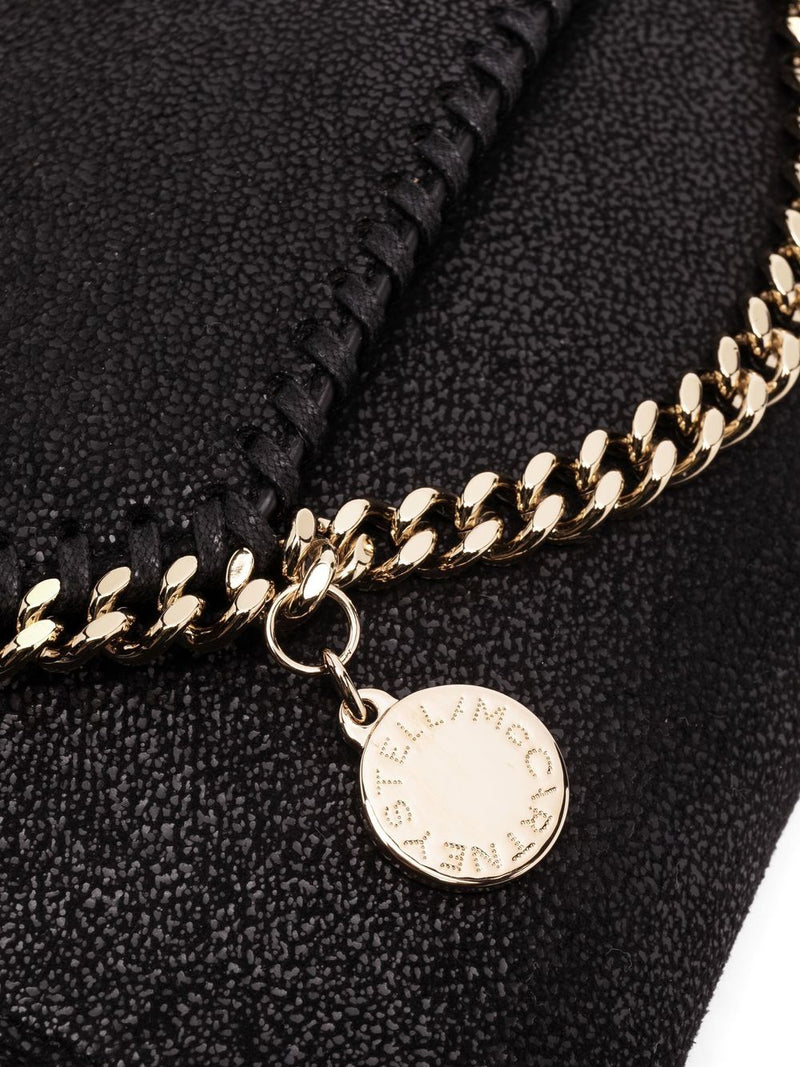 Stella Mccartney Falabella Shoulder Bag — Black Faux Leather