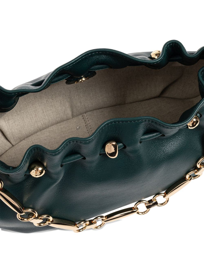 Zimmermann Halcyon Shoulder Bag — Green Leather