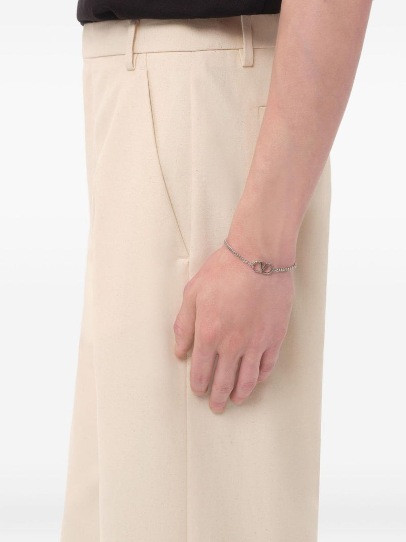 Valentino Garavani Vlogo Bracelet — Silver Bracelets