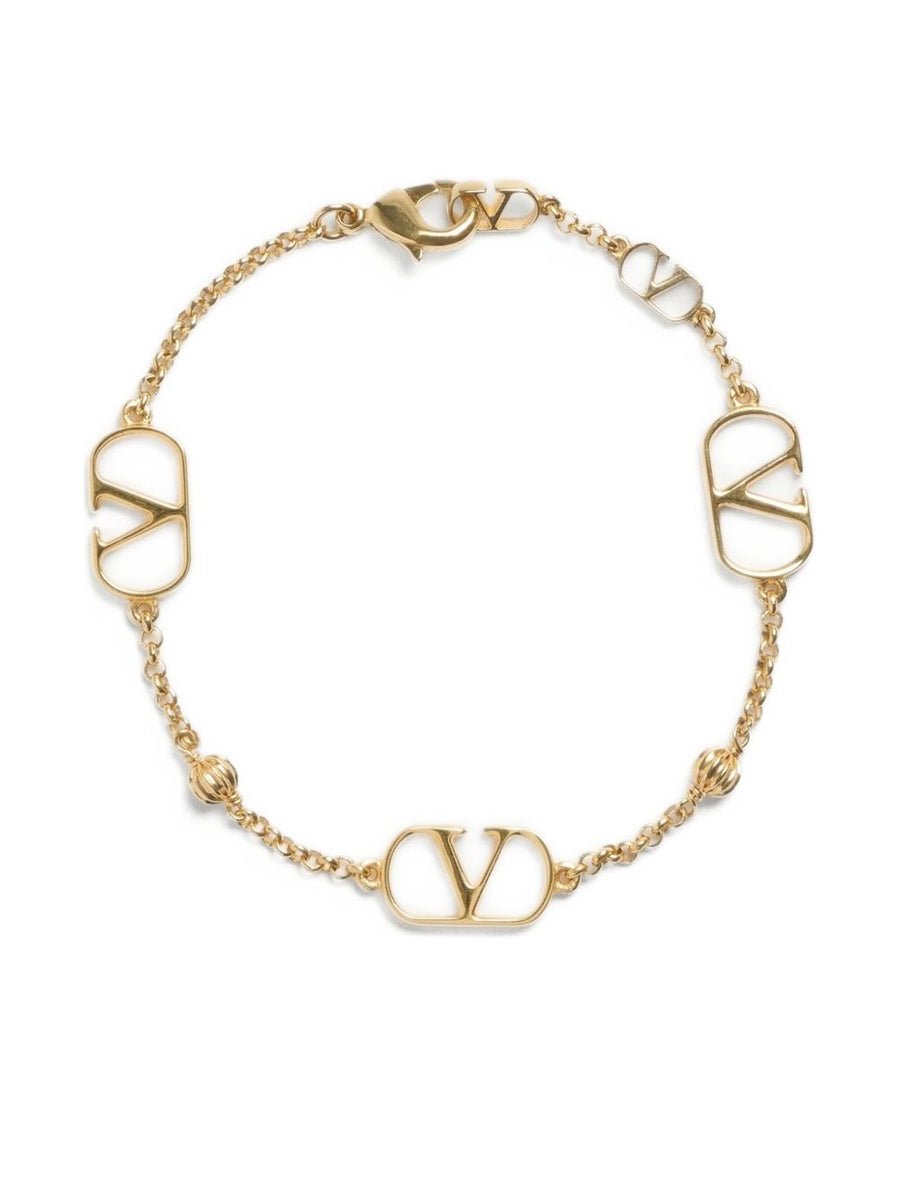 Valentino Garavani Vlogo Signature Gold-Tone Bracelet — Gold Bracelets