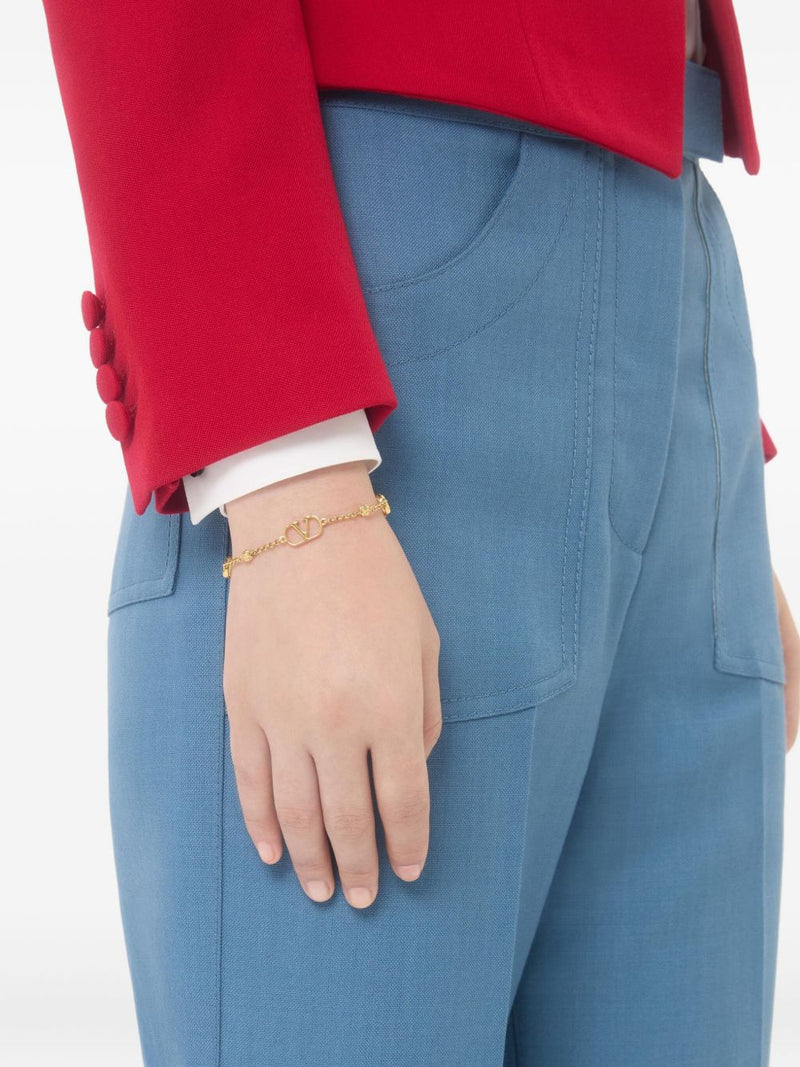 Valentino Garavani Vlogo Signature Gold-Tone Bracelet — Gold Bracelets