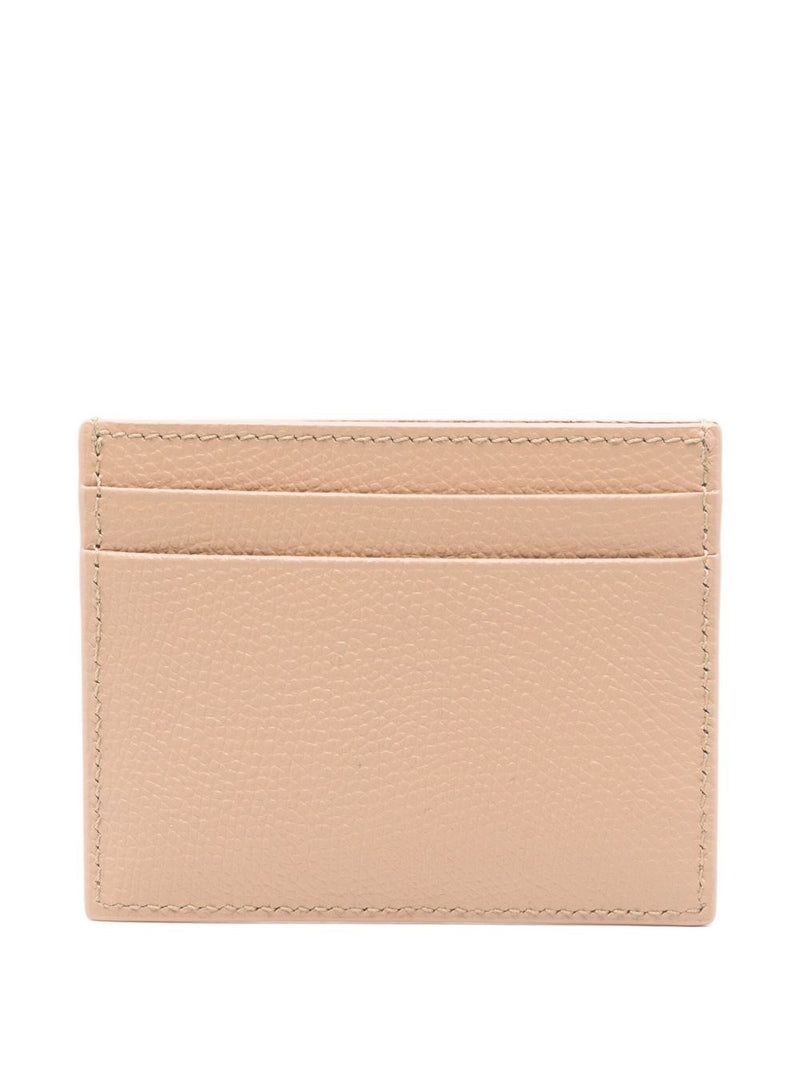 Valentino Garavani Card Case — Beige Calf Leather Cases