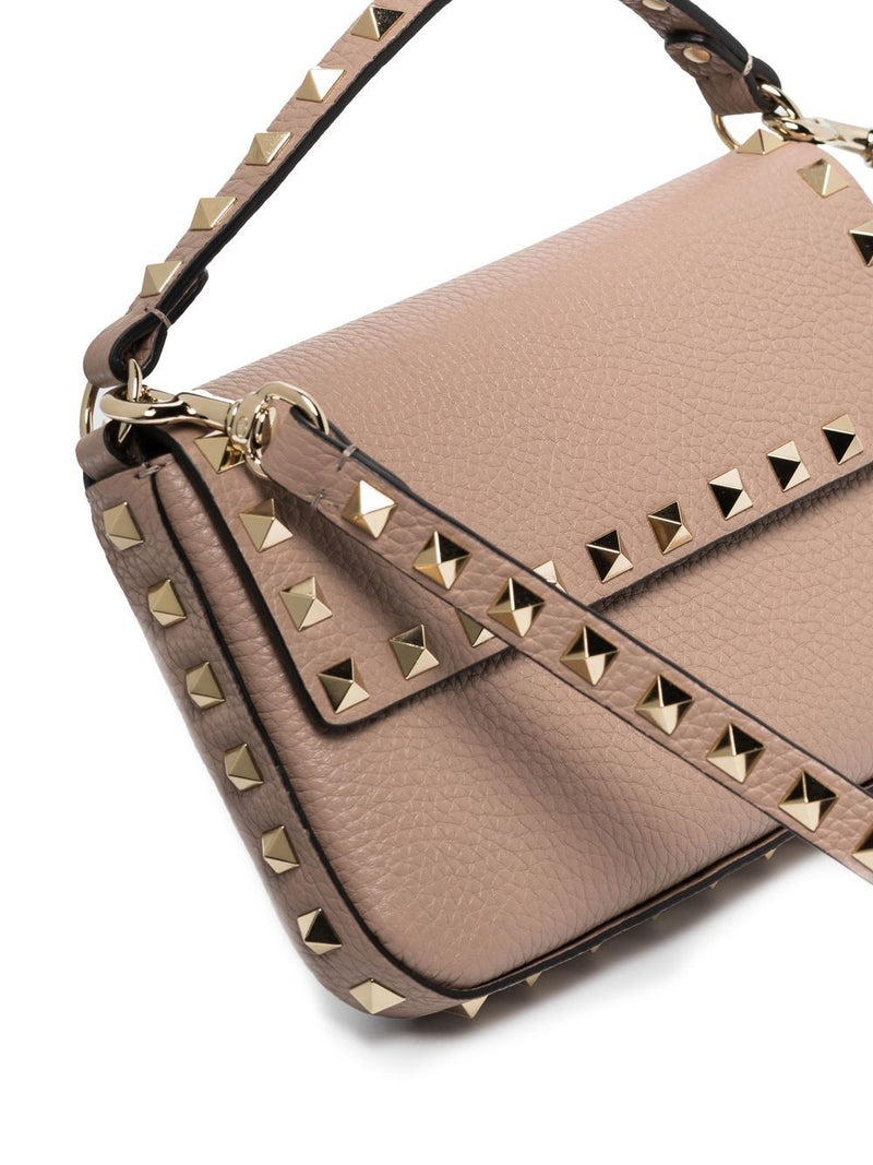 Valentino Garavani Top Handle Bag — Beige Leather
