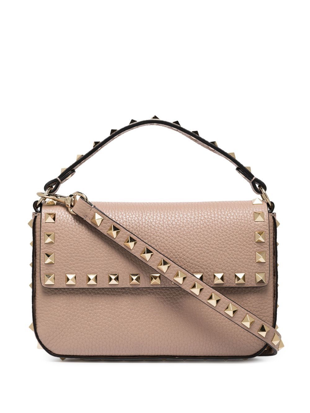 Valentino Garavani Top Handle Bag — Beige Leather