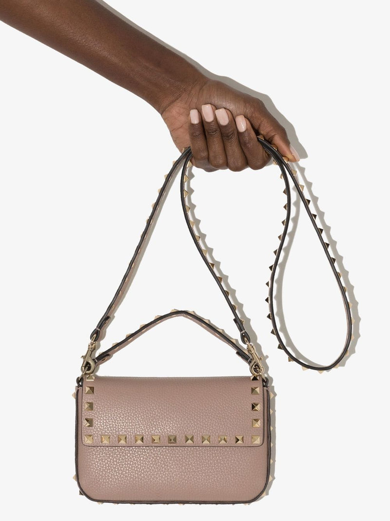 Valentino Garavani Top Handle Bag — Beige Leather