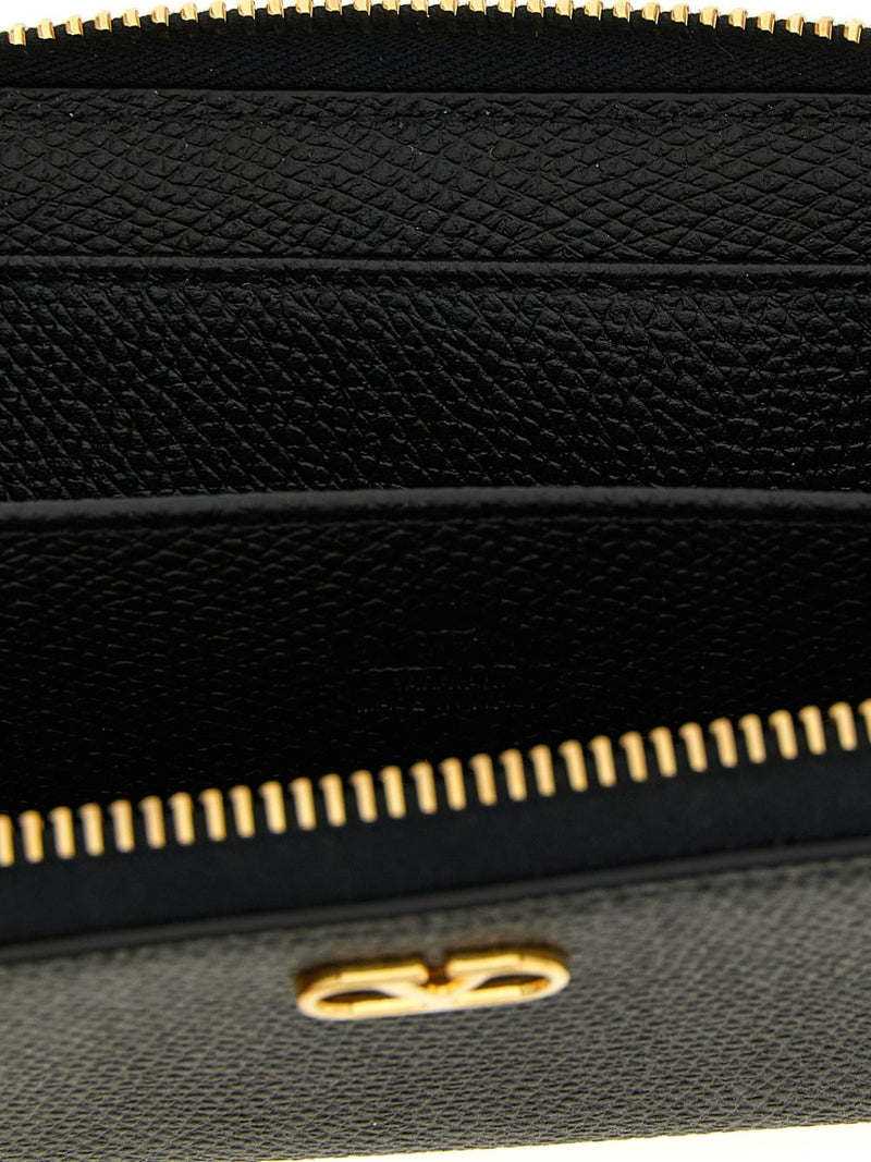 Valentino Garavani Wallet — Black Calf Leather