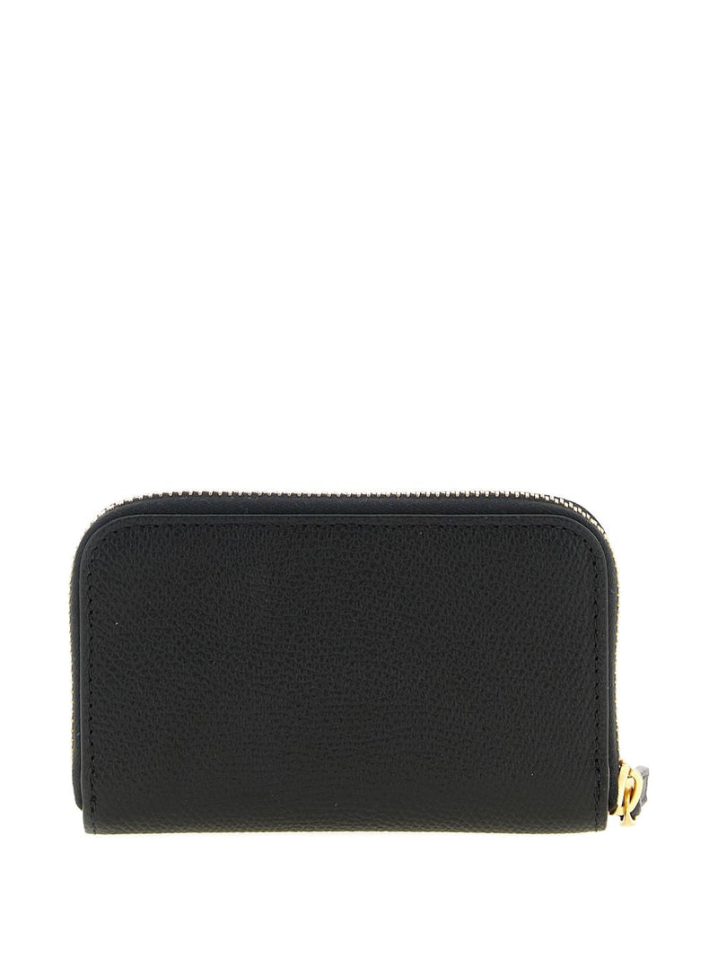 Valentino Garavani Wallet — Black Calf Leather