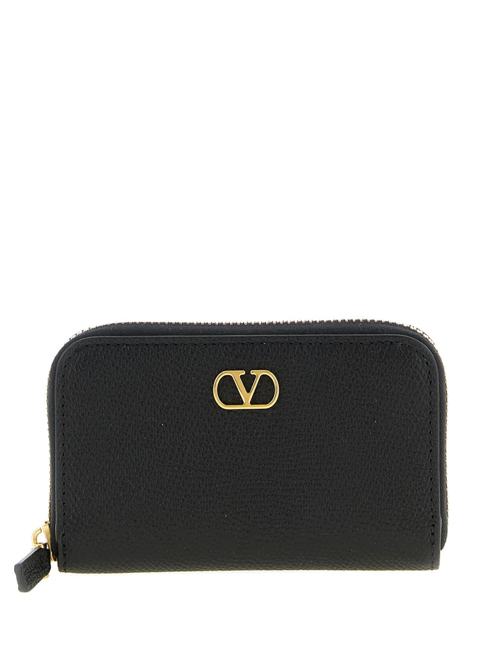 Valentino Garavani Wallet — Black Calf Leather