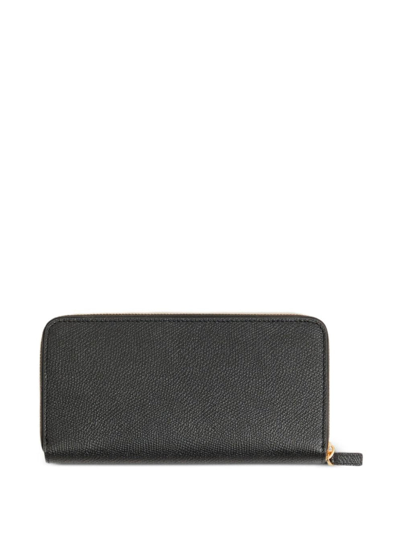 Valentino Garavani Vlogo Signature Leather Wallet — Black