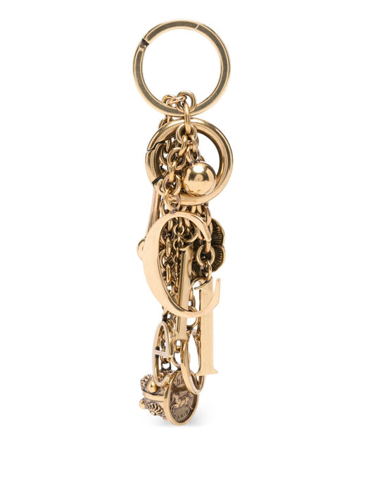 Chloé Symbols Gold-Tone Charm Key Case — Gold Keychains