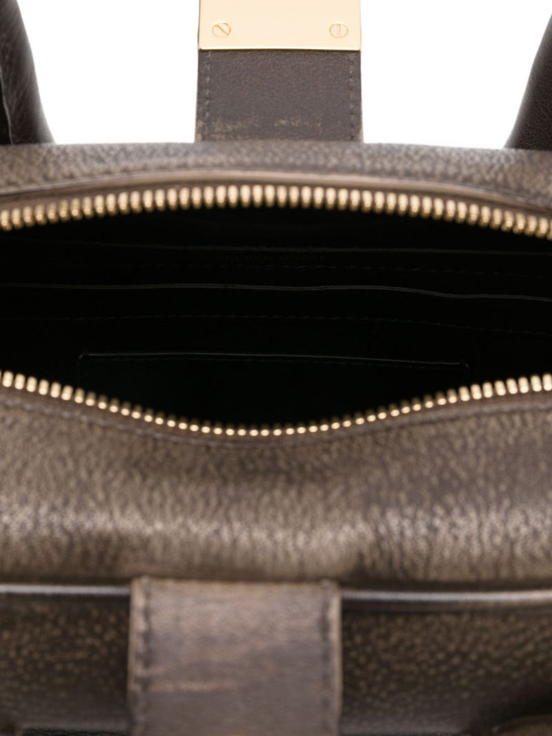 Golden Goose Pebbled Leather Shoulder Bag — Brown