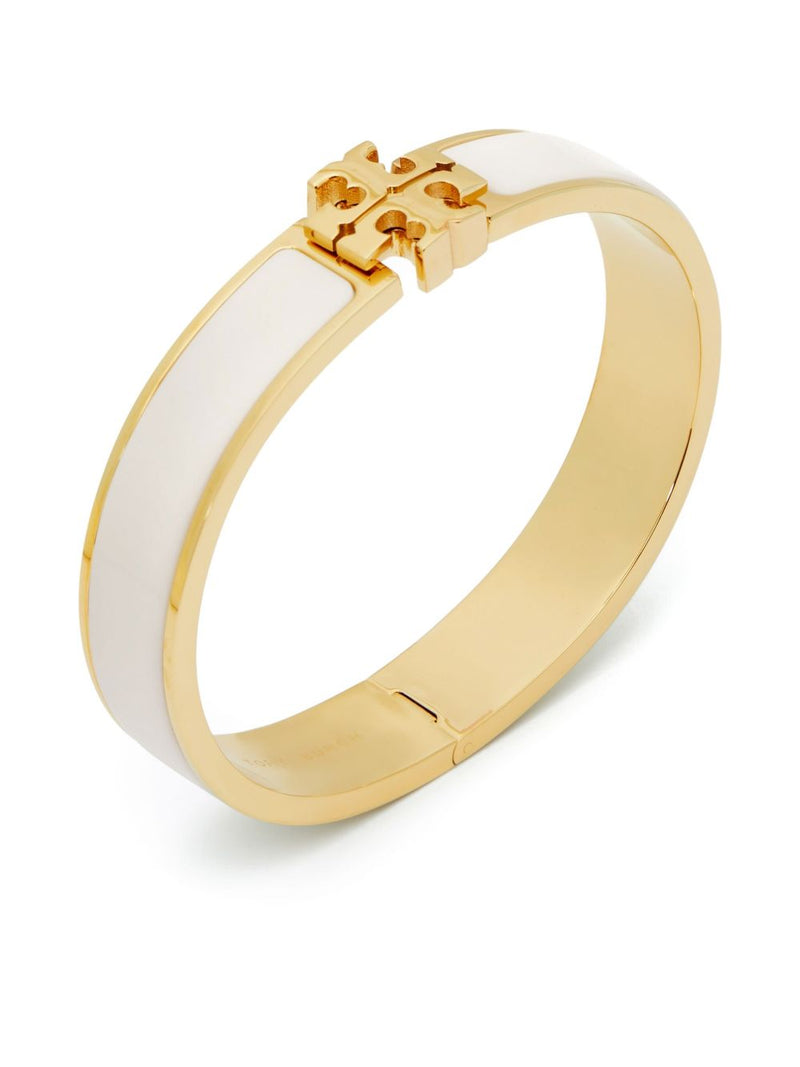 Tory Burch Enamel Logo Bracelet — Gold Bracelets