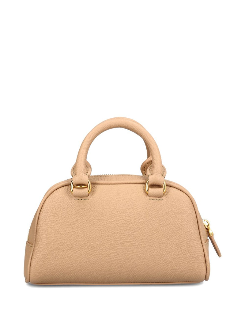 Valentino Garavani Vlogo Signature Top Handle Bag — Beige