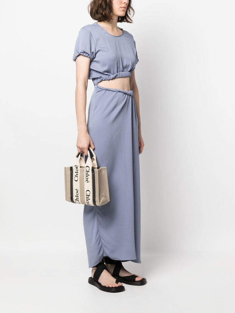 Chloé Woody Tote Bag — Beige