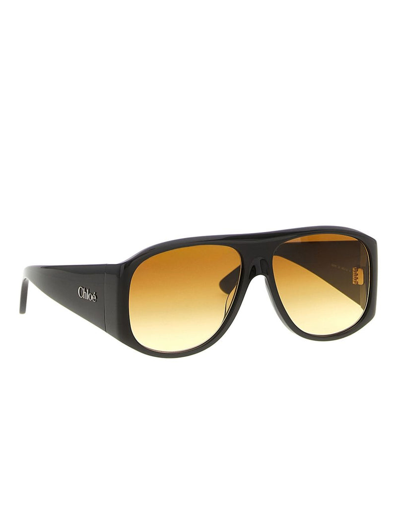 Chloé Gradient Lens Sunglasses — Black