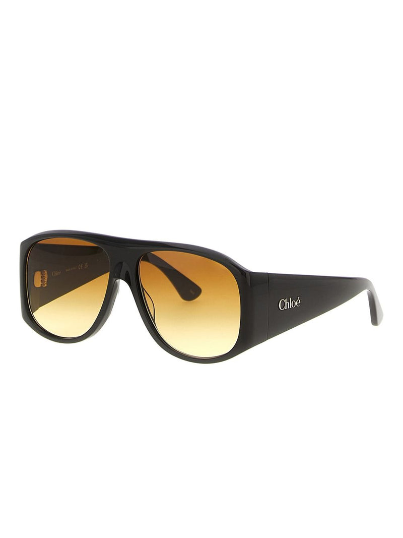 Chloé Gradient Lens Sunglasses — Black