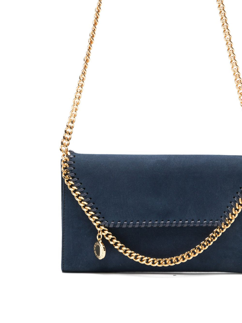 Stella Mccartney Wallet — Navy Blue Leather