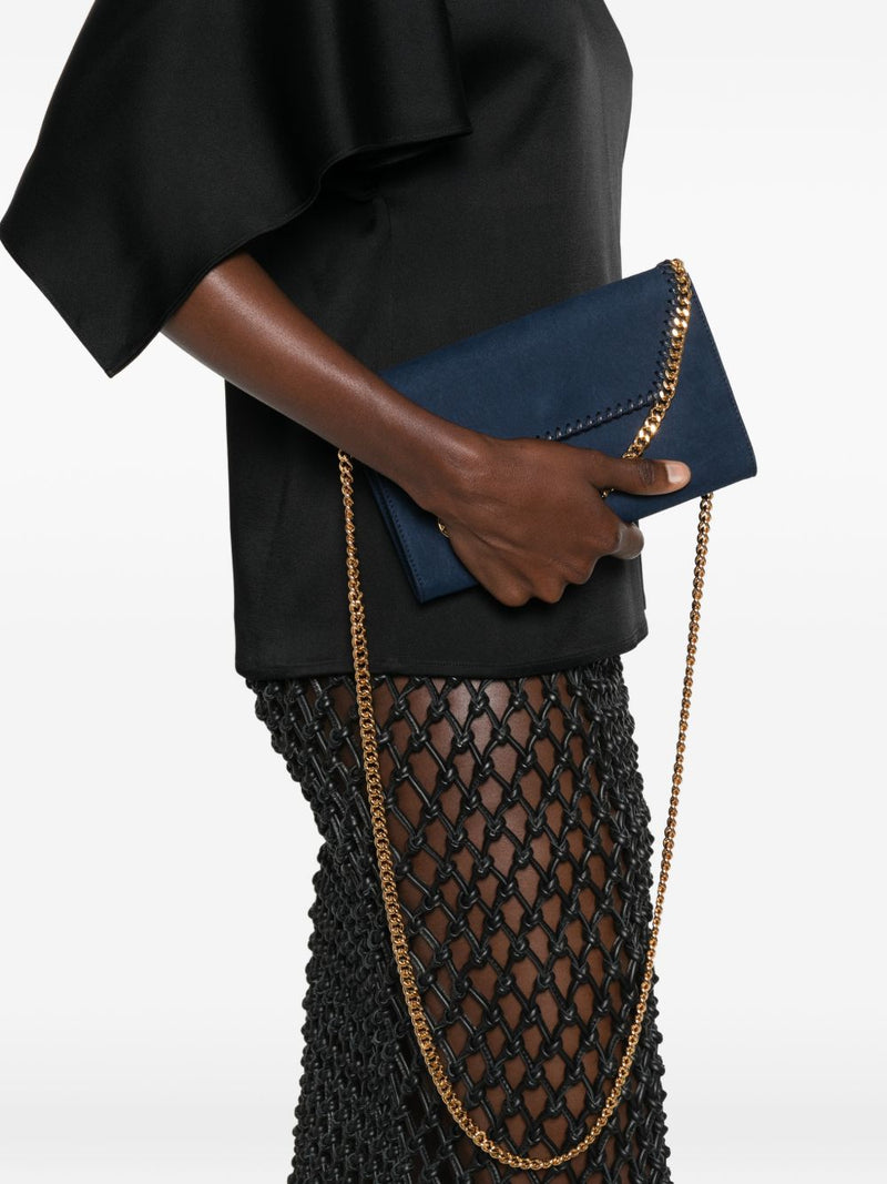 Stella Mccartney Wallet — Navy Blue Leather