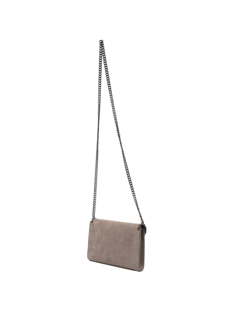 Stella Mccartney Falabella Crossbody Bag — Brown Suede