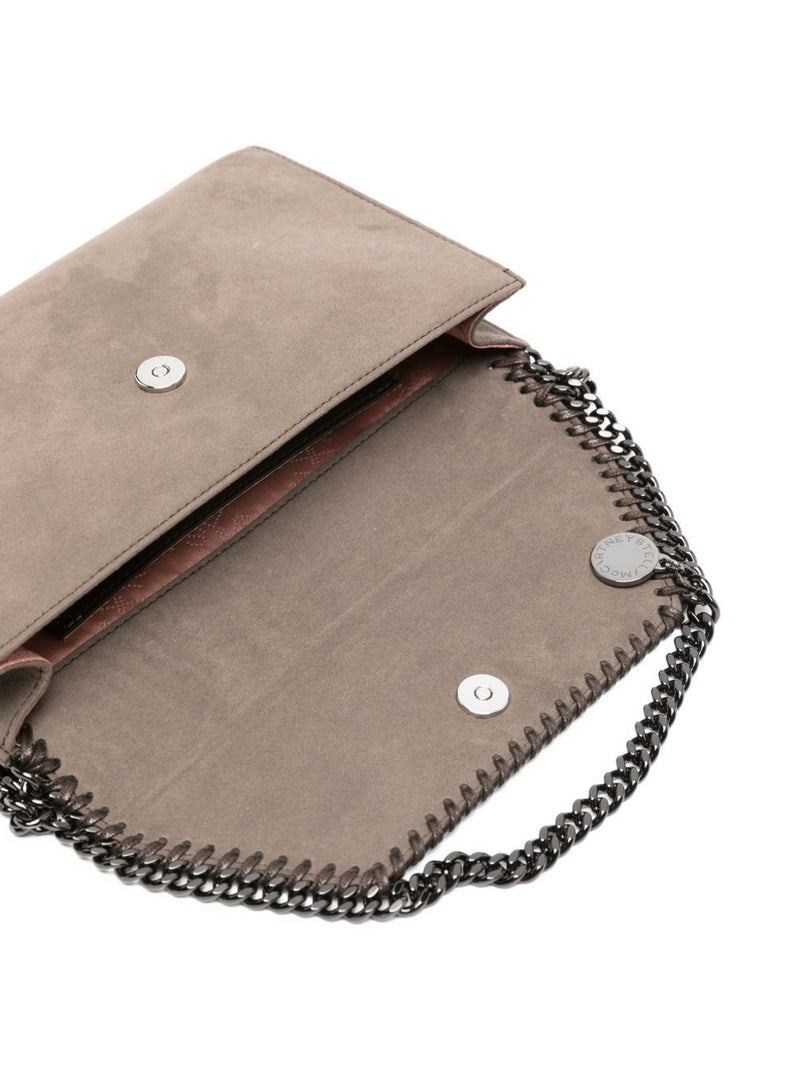 Stella Mccartney Falabella Crossbody Bag — Brown Suede