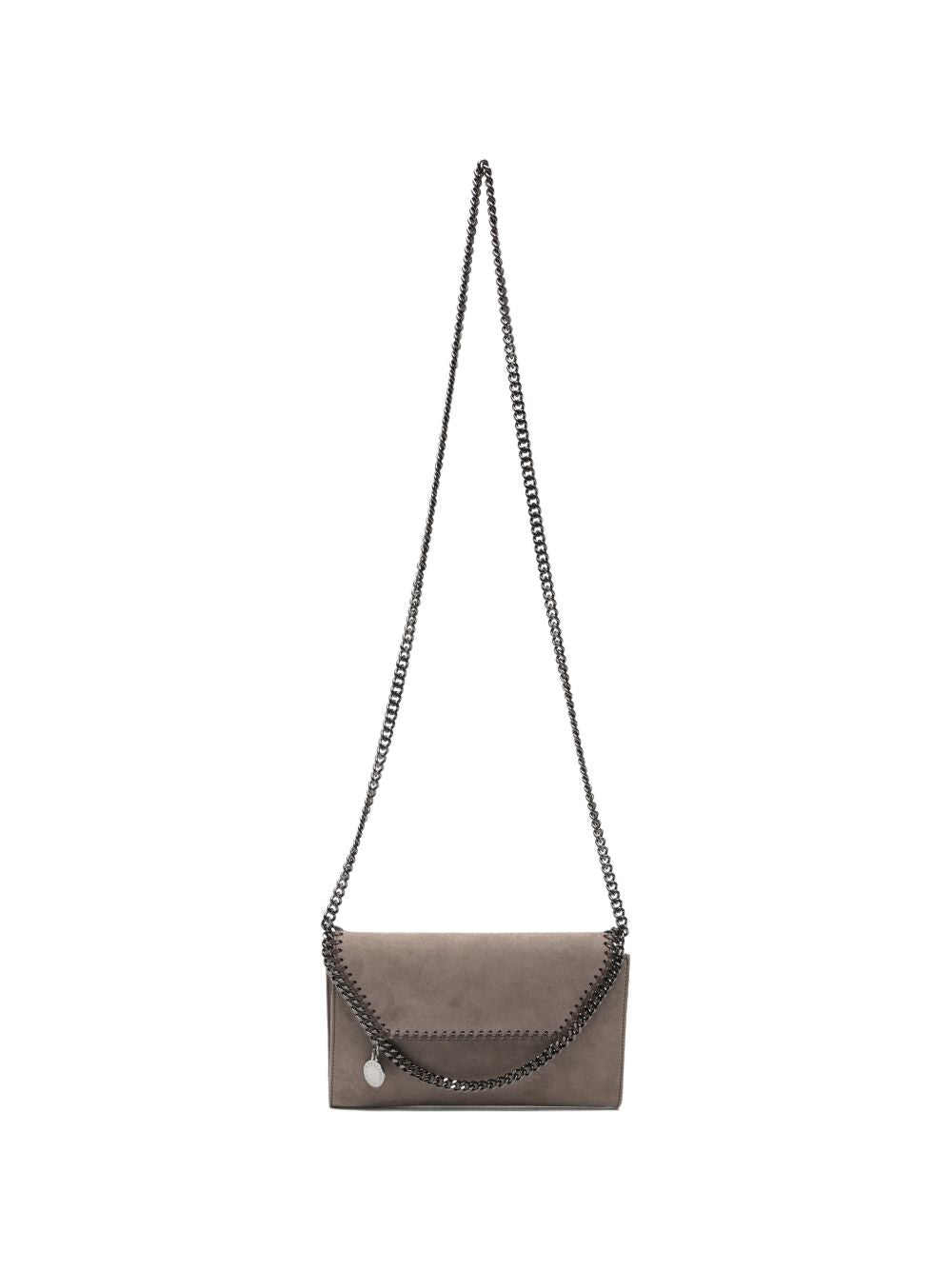 Stella Mccartney Falabella Crossbody Bag — Brown Suede