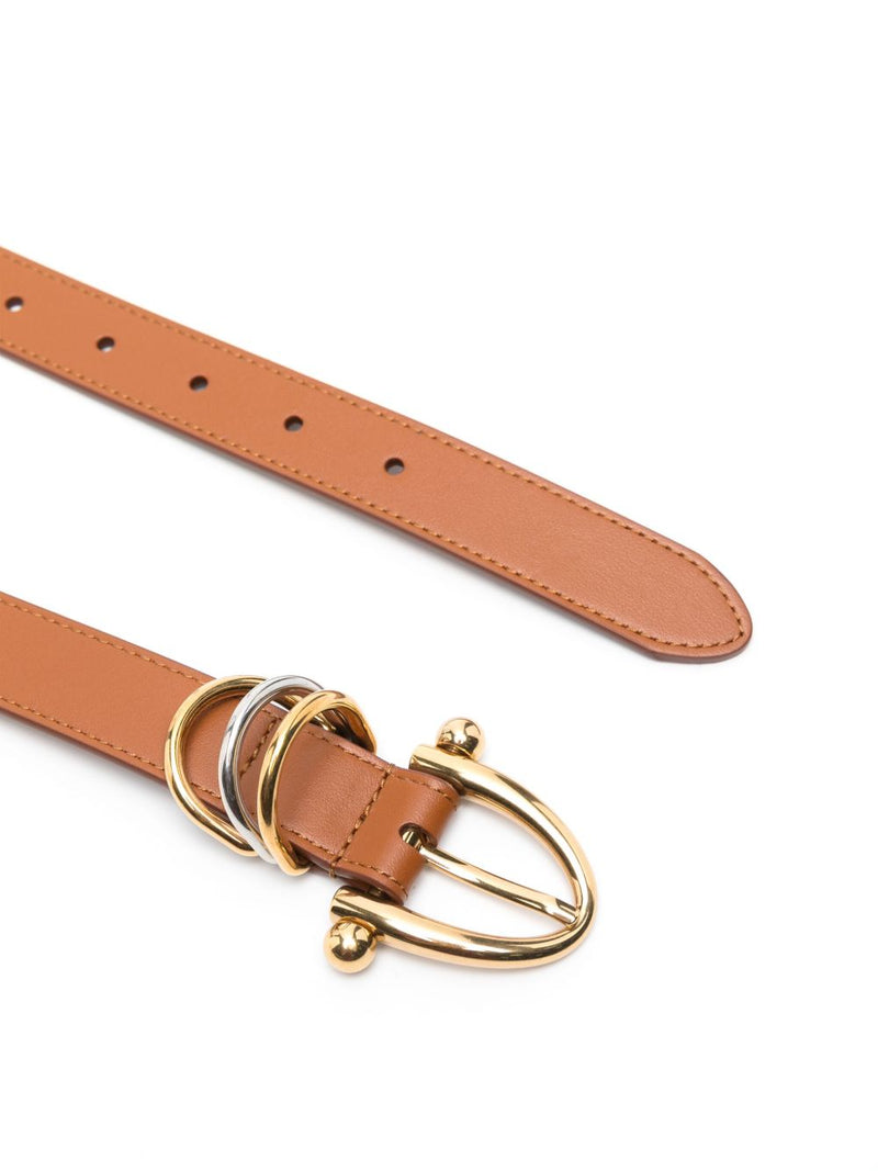Chloé Leather Belt — Tan