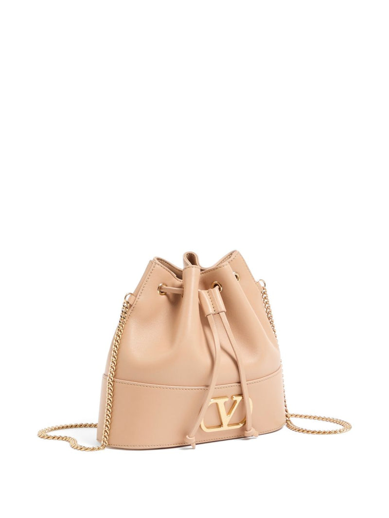 Valentino Garavani Bucket Bag — Beige Nappa Leather