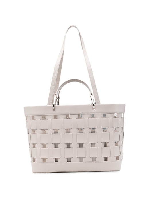 Emporio Armani Woven Tote Bag — Beige